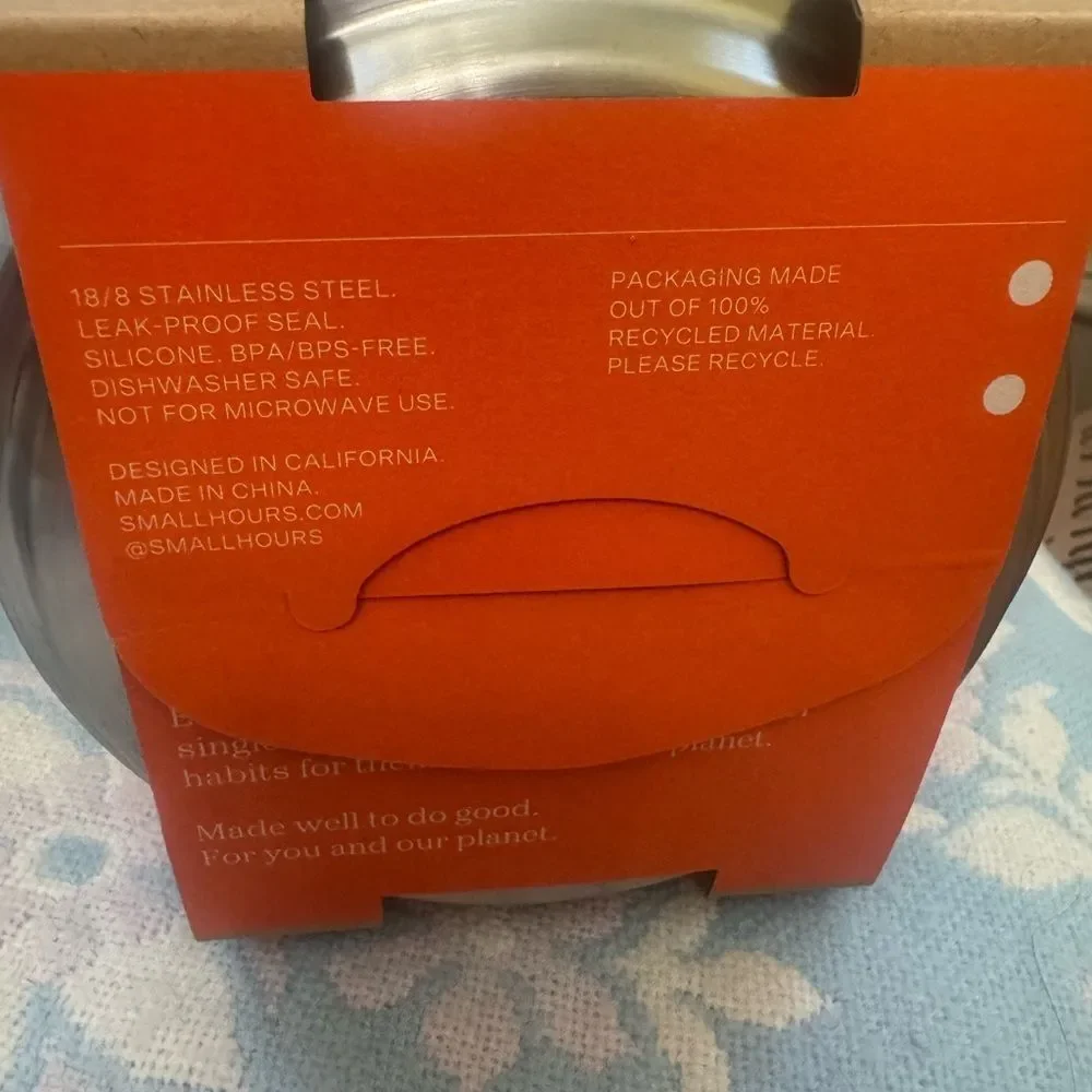 NEW! *Small Hours* Stainless Steel Food Containers